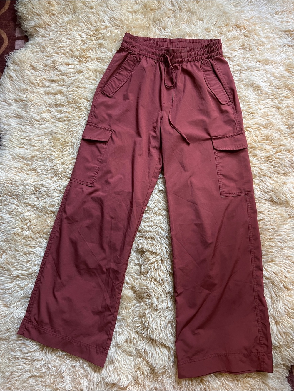Old Navy Hiking Pants - Muted Rusty Red - Oversized - Cargo
